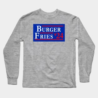 Burger and Fries 2024 Long Sleeve T-Shirt